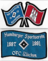 Rothosen und Wacken / unter Fan-Club Aufnäher