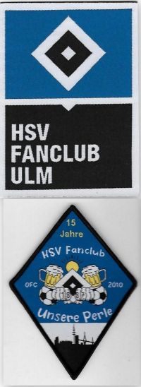 Ulm und Unsere Perle / unter Fan-Club Aufnäher