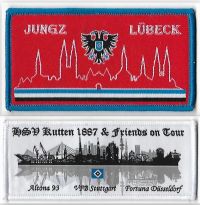 HSV Jungz Lübeck & HSV-Kutten 1887 / unter Fan-Club Aufnäher