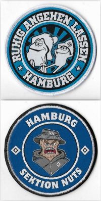 Ruhig angehen lassen & Sektion Nuts / unter Fan-Club Aufnäher
