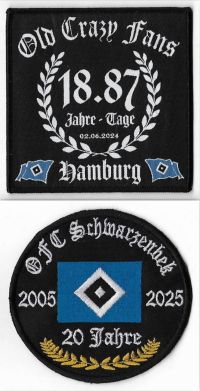 Old Crasy Fans & Schwarzenbek / unter Fan-Club Aufnäher