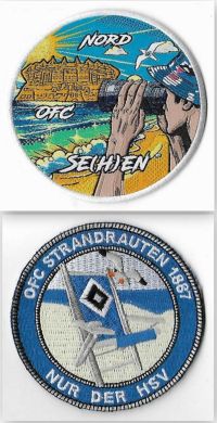 Nord Se&#40;h&#41;en und Strandrauten / unter Fan-Club Aufnäher