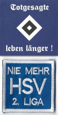 2 Kommerzielle Aufnäher / unter Normale HSV-Aufnäher