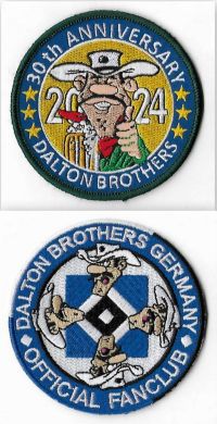 2x Dalton Brothers / unter Fan-Club Aufnäher