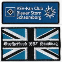 Blauer Stern Schaumburg & Brotherhood / unter Fan-Club Aufnäher